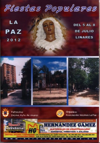 El hacer disfrutar y  hacer olvidar, en medida de lo posible, los problemas que sufren  los vecinos de La Paz es el premio que reciben los organizadores de la Fiestas Populares de la barriada. Poca variaci�n de actividades encontramos en el programa de este a�o. Incluso se repite la portada de 2005 en este a�o 2012.